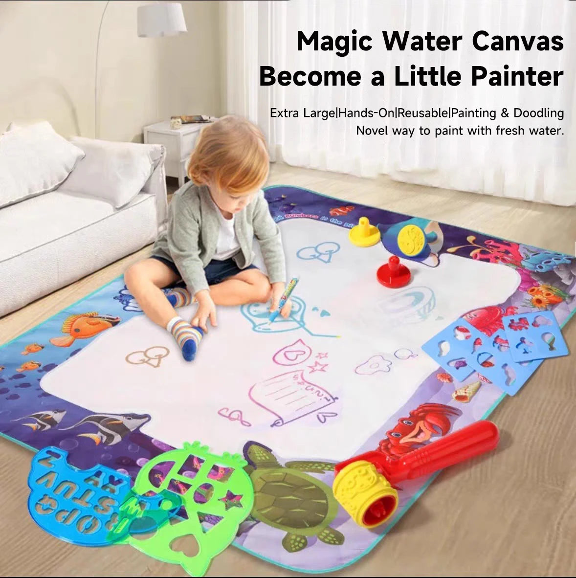 Alfombra Mágica para Dibujar con Agua – Juguete Educativo para Niños